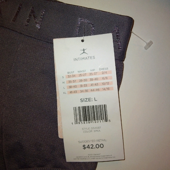 NWT DANSKIN INTIMATES~High Waist Seamless Shaping Thong- Large - Picture 5 of 11